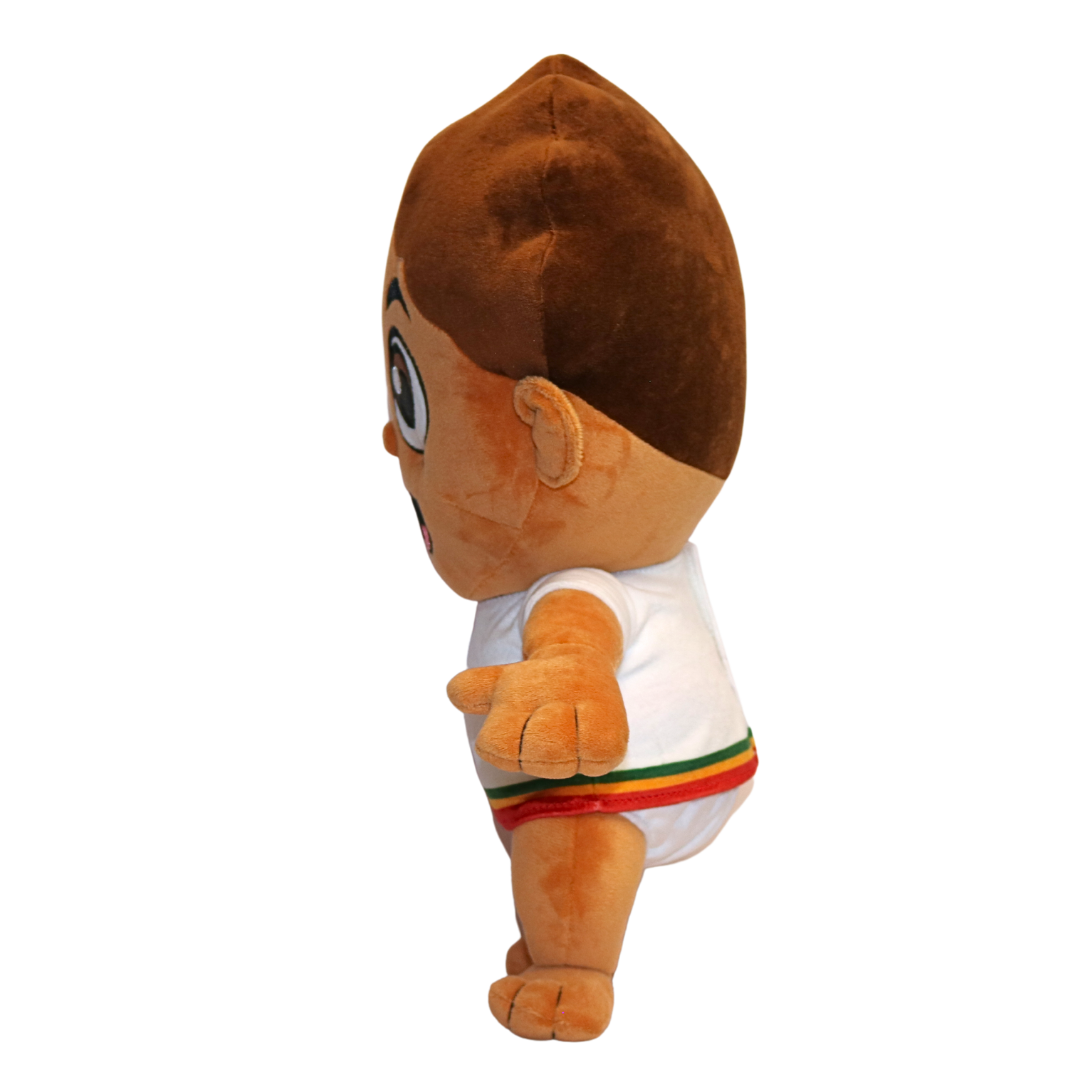 Soft black plush toy musical doll – perfect music lover gift