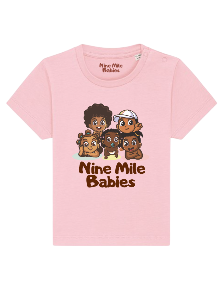 Nine Mile Babies Logo T-shirt - Pink