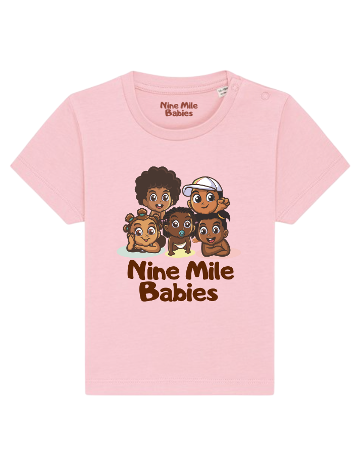 Nine Mile Babies Logo T- - Pink